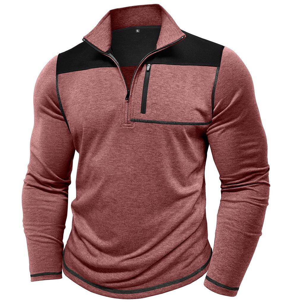 Half-zip sporty pullover for men with practical chest pocket Lune London