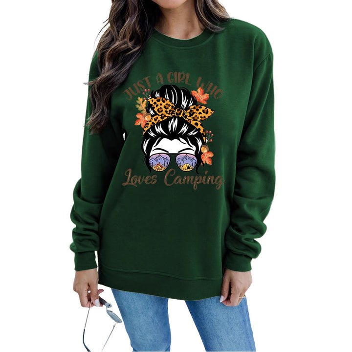Sweatshirt pour femmes avec motif artistique de camping Chic & Stil