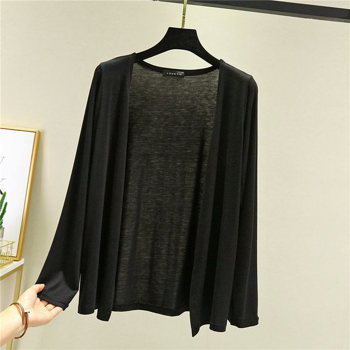 Cardigan léger pour femmes avec coupe ouverte et manches longues Chic & Stil
