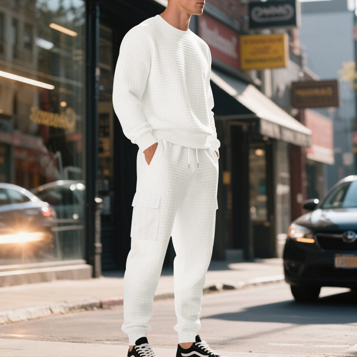 Lune London casual sweatshirt and cargo pants set for men
