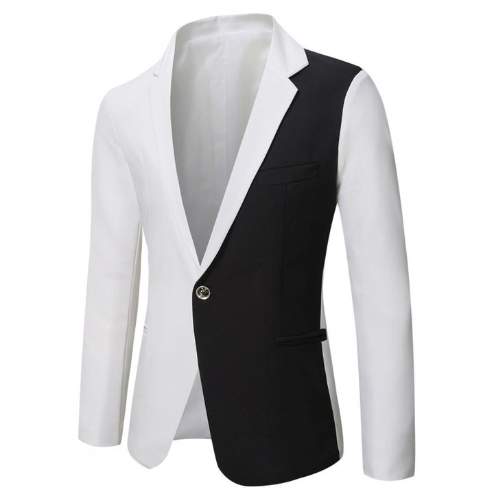 Men's Bicolor Blazer with Modern Cut and Chic Style