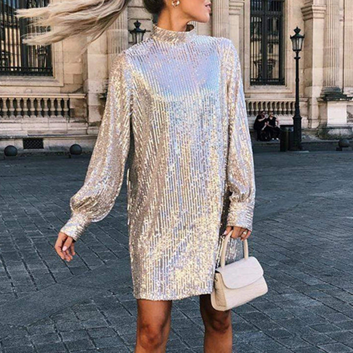Women's Glittering Cocktail Dress Lune London