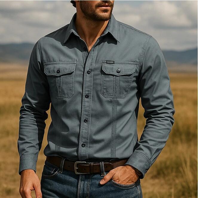 Lune London | Men's Outdoor Shirt with Chest Pockets and Button Placket