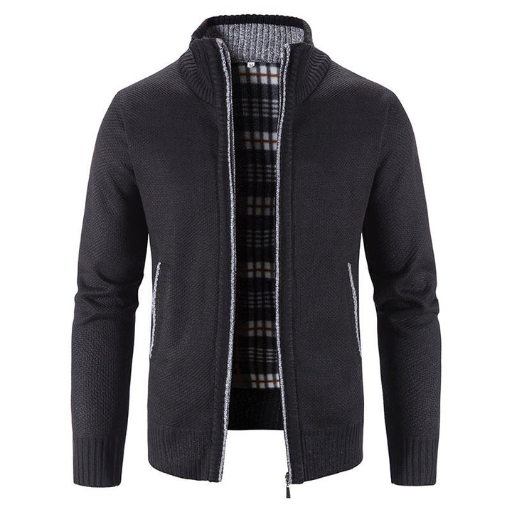 Men's Cardigan with Innovative Heat-Insulating Inner Lining Lune London