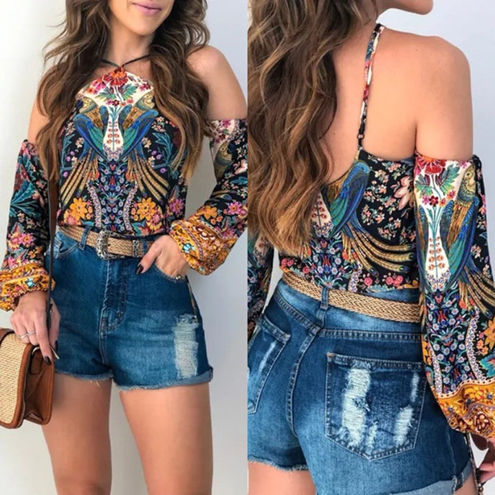 Women Bohemian Blouse Off-Shoulder Lune London