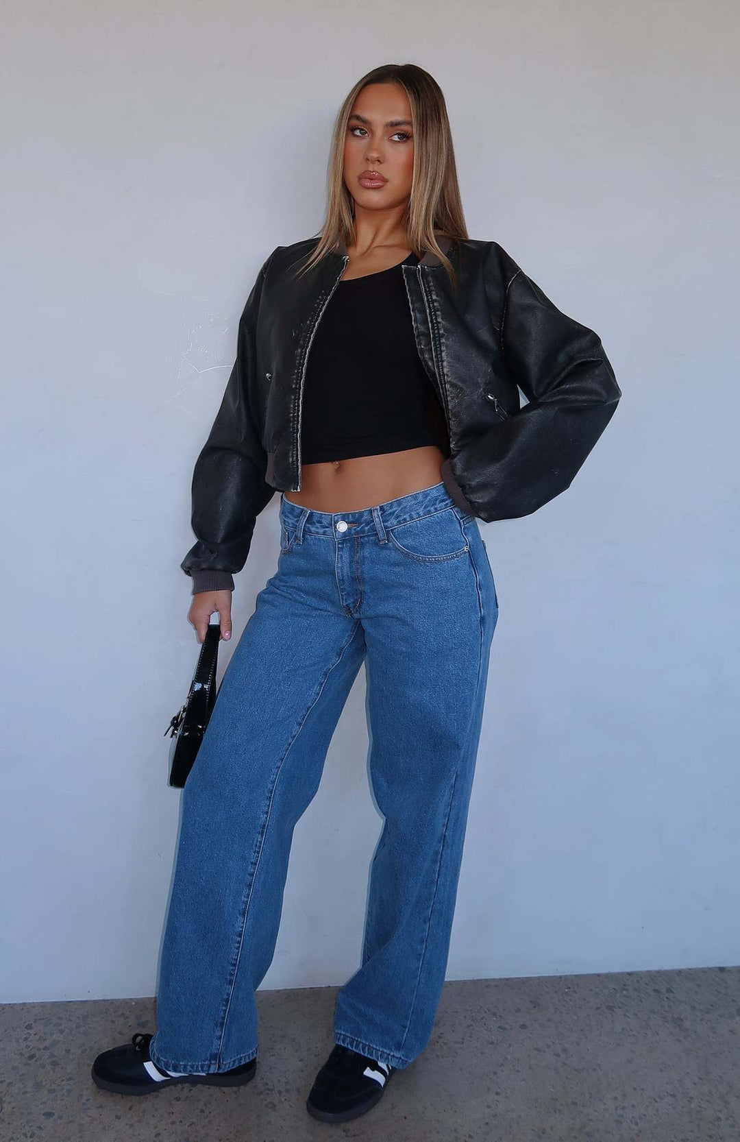 Women's casual wide jeans with high waist and fashionable cut Lune London