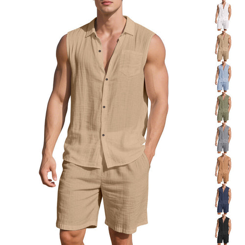 Casual summer set for women with sleeveless top and shorts Lune London