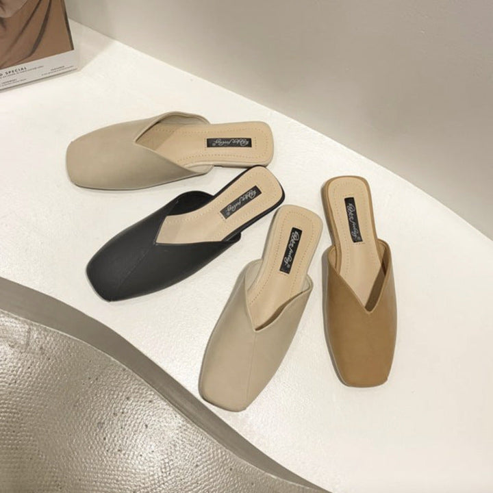 Women's Elegant and Modern Mules with Unique Cross-Design Lune London