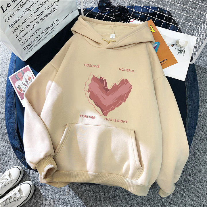 Women's hoodie with inspiring heart motif Chic & Stil