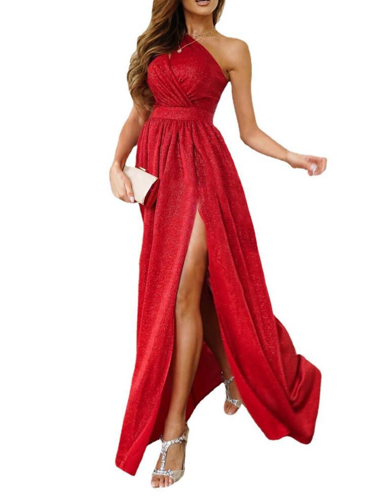 Elegant asymmetrical evening dress Lune London for women
