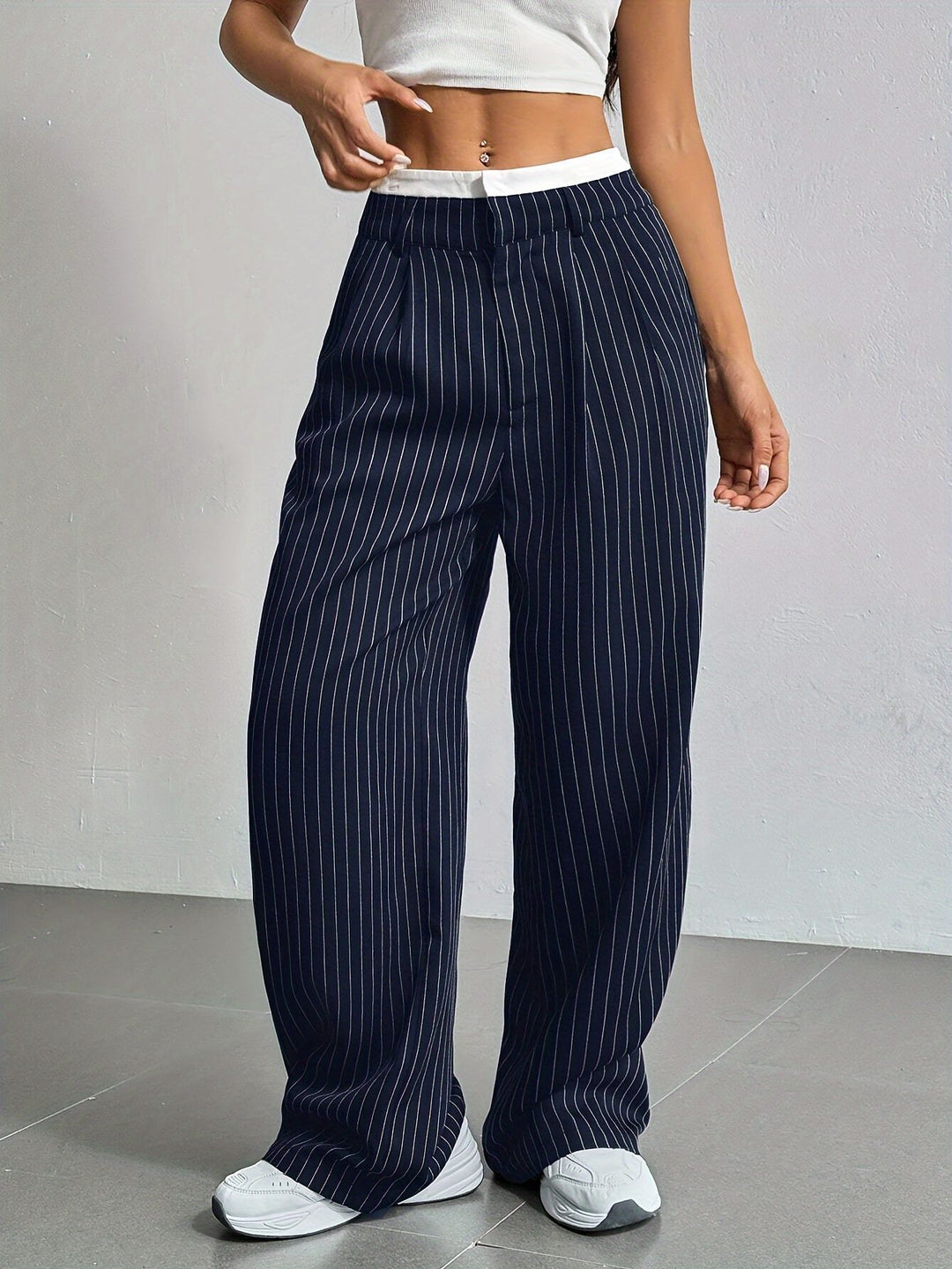 Ladies high waist disc pants Lune London