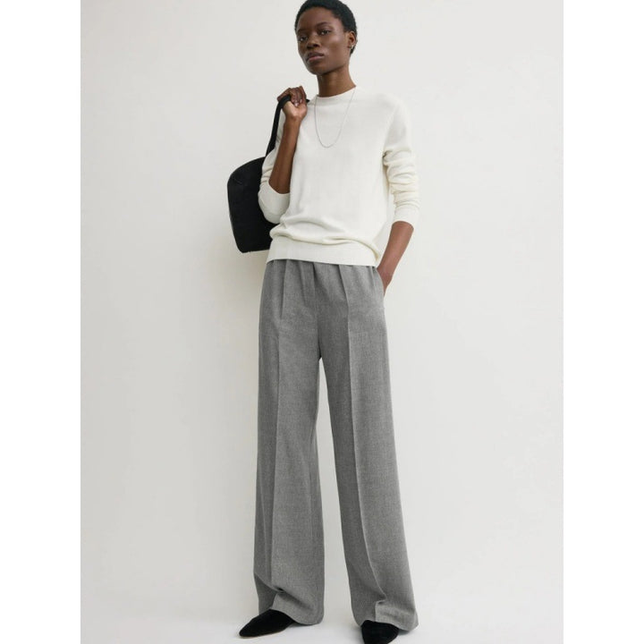 Wide-leg pants for women in high-quality material with an elastic waistband Lune London