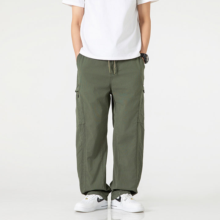 Pantalons cargo confortables pour hommes avec poches latérales et poches arrière pratiques Lune London