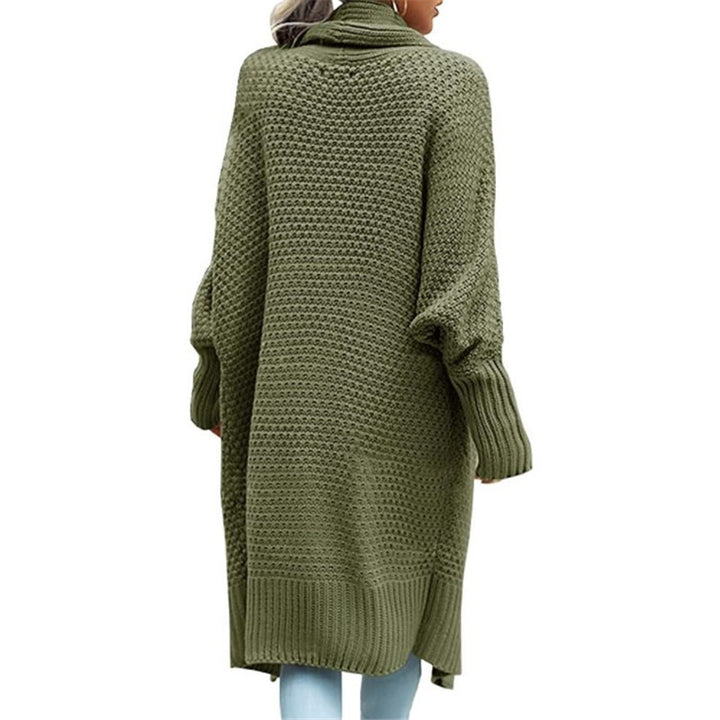 Ladies Large knitted cardigan with front opening and long sleeves Lune London