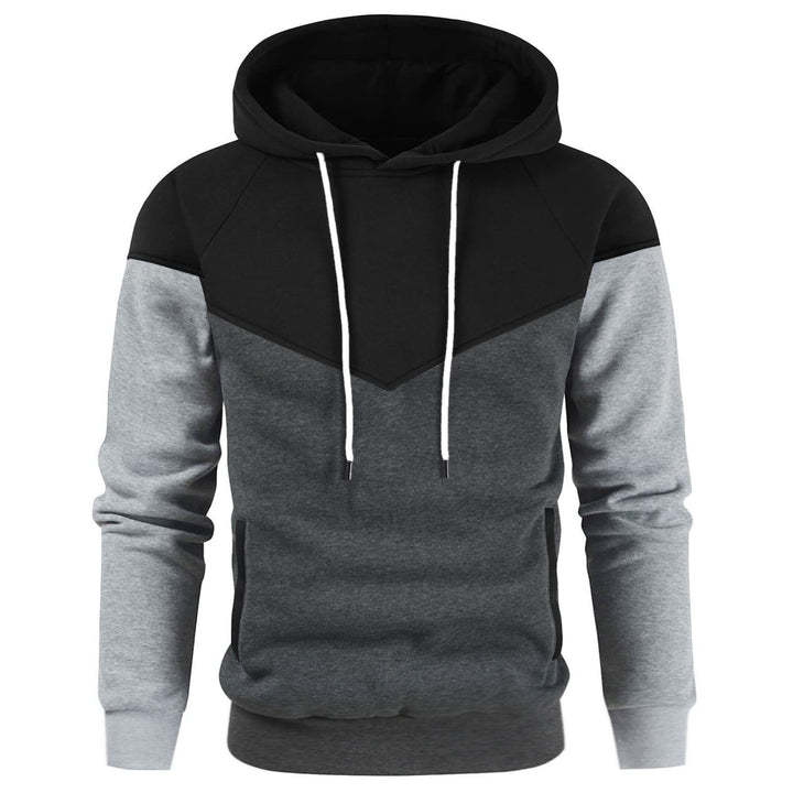 Men's trendy hoodie with an innovative patchwork design Lune London