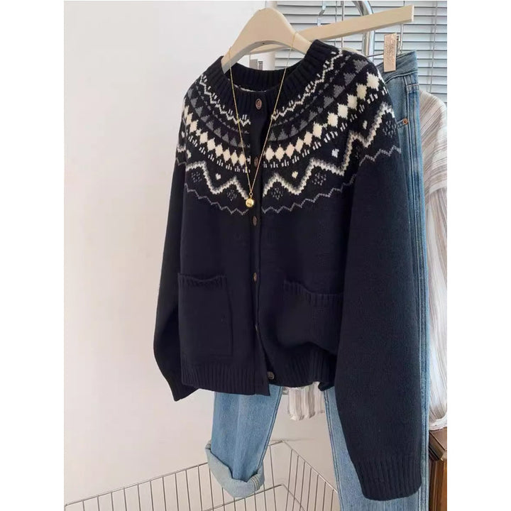 Cardigan pour femmes avec motif traditionnel Chic & Stil