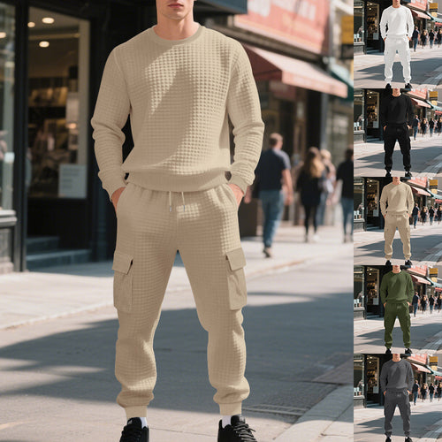 Lune London casual sweatshirt and cargo pants set for men