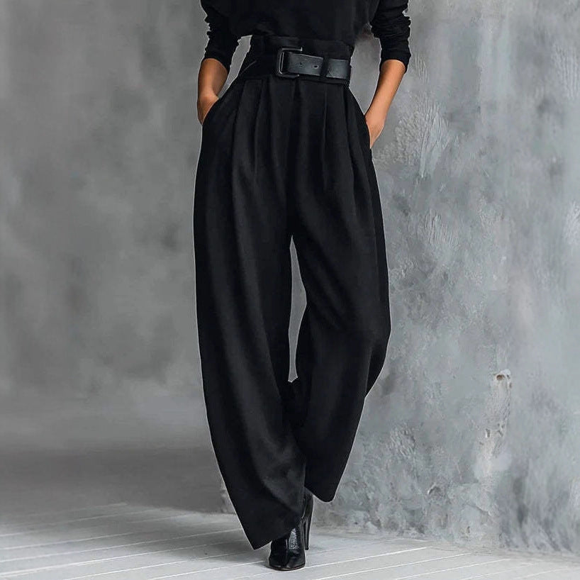 Combinaison utilitaire pour femme avec col haut et ceinture à la taille Chic & Stil