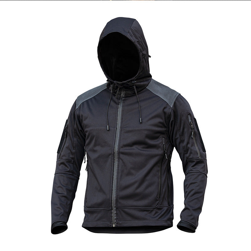 Functional outdoor jacket for men with insulated quilted structure Lune London