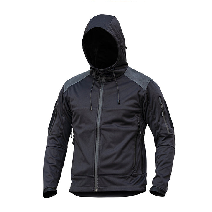 Functional outdoor jacket for men with insulated quilted structure Lune London