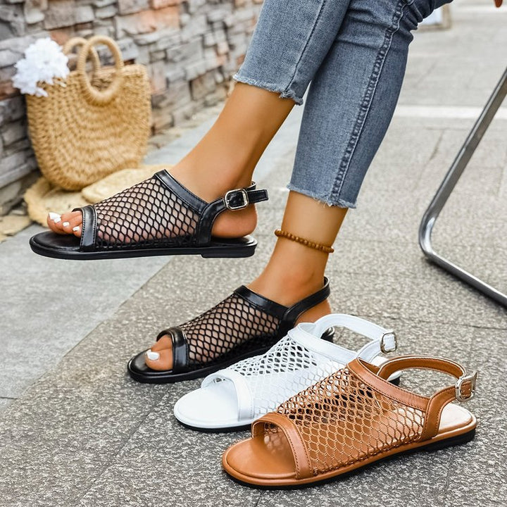 Breathable women's beach sandals with mesh structure and comfortable sole Lune London