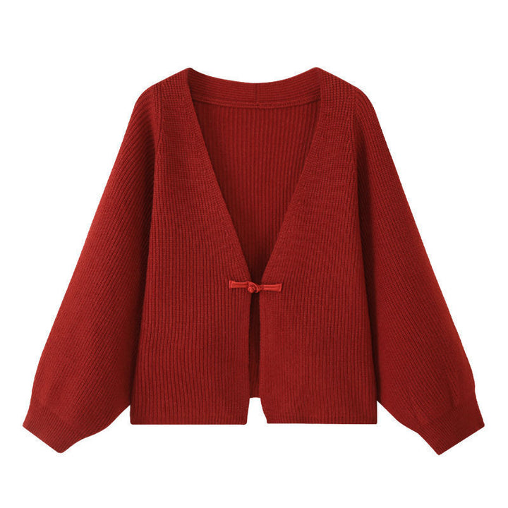 Ladies comfortable knit cardigan with wide sleeves Lune London