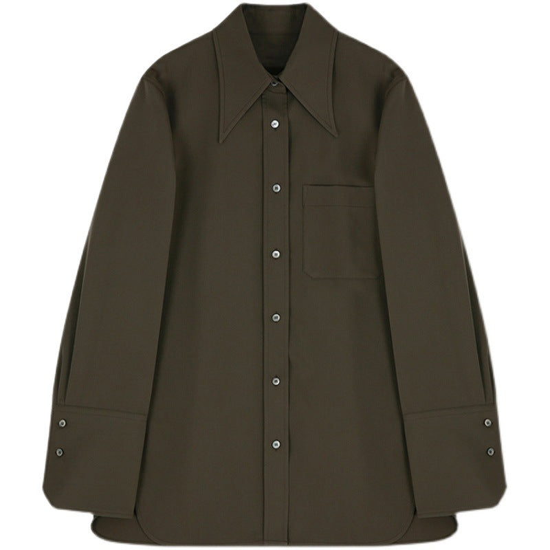 Chemisier oversized pour femmes avec col proéminent Chic & Stil