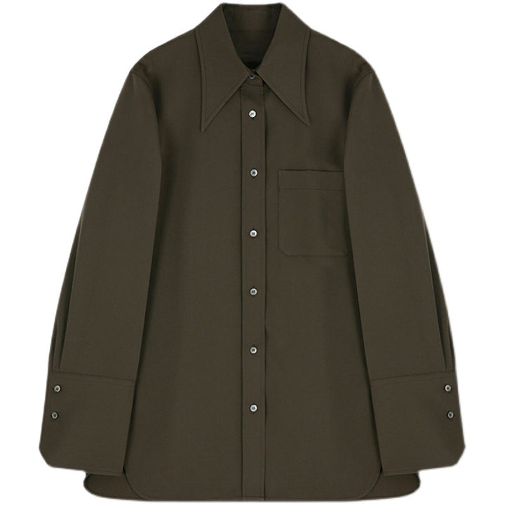 Chemisier oversized pour femmes avec col proéminent Chic & Stil