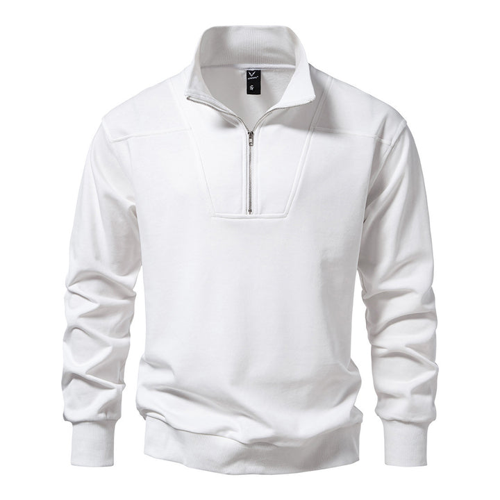 Men's high-neck sweater with half-zip closure and comfortable fit Lune London