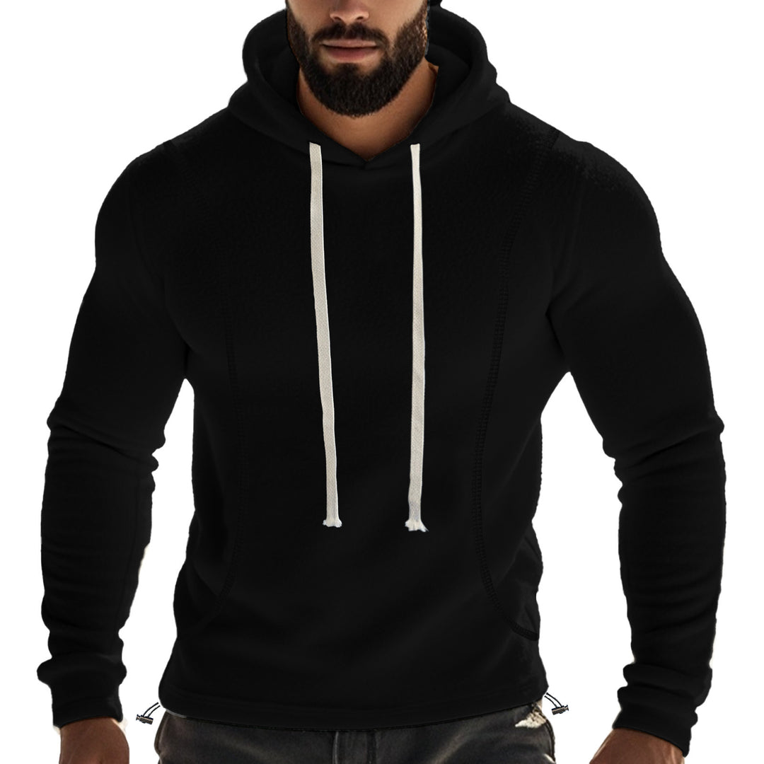 Men's casual hooded fleece sweater with breathable inserts Lune London
