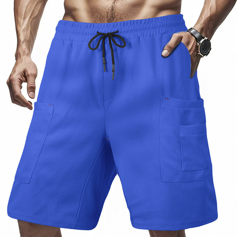 Casual cargo shorts for men with practical side pockets and elastic waist Lune London