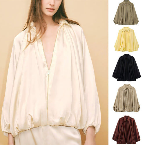 Ladies lightweight oversized silk jacket Lune London
