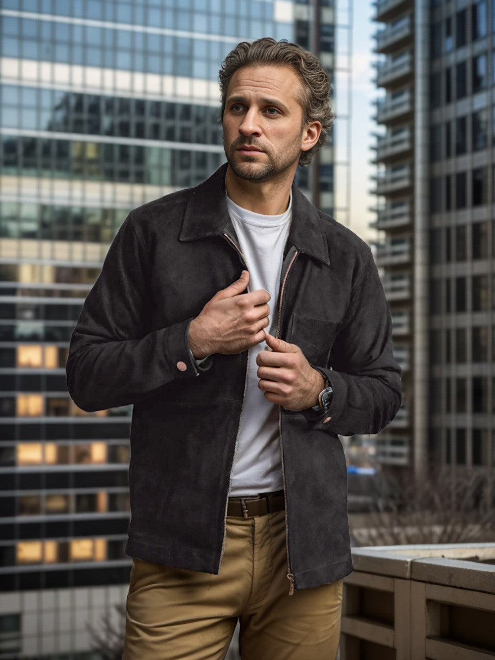 Stylish and high-quality suede jacket for men Lune London