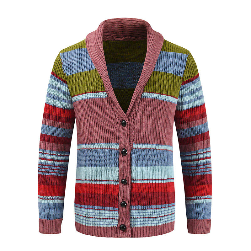 Ladies' knit jacket with colorful pattern Lune London