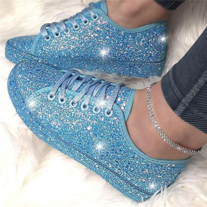Lune London | Women's Glittering Sneakers with Breathable Sole and Additional Comfort