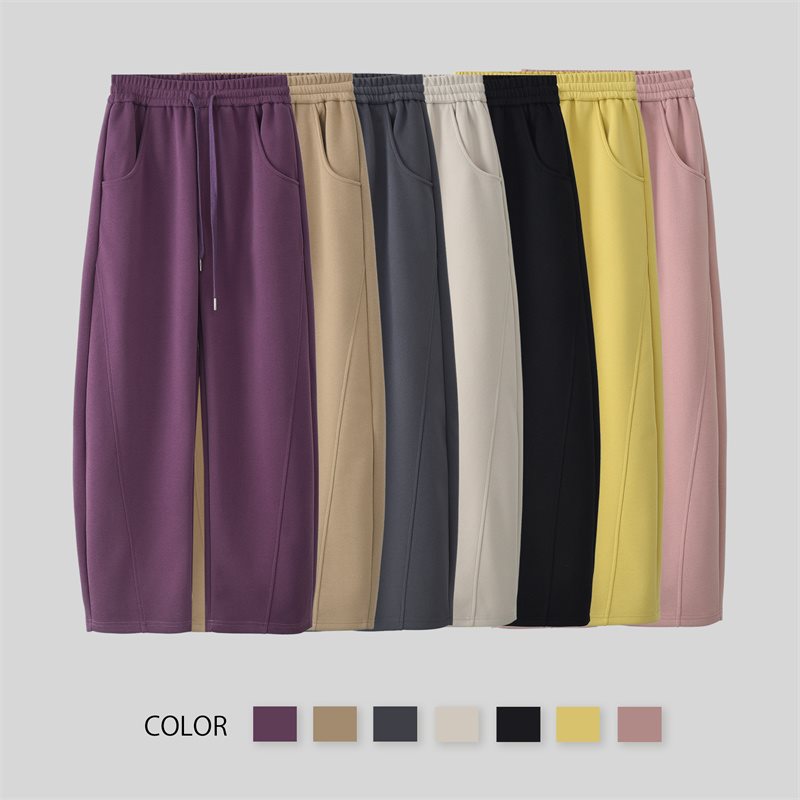 Women's elegant leisure pants with side pockets and elastic waistband Chic & Stil