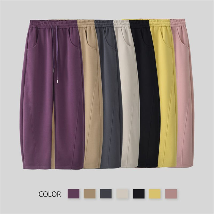 Women's elegant leisure pants with side pockets and elastic waistband Chic & Stil
