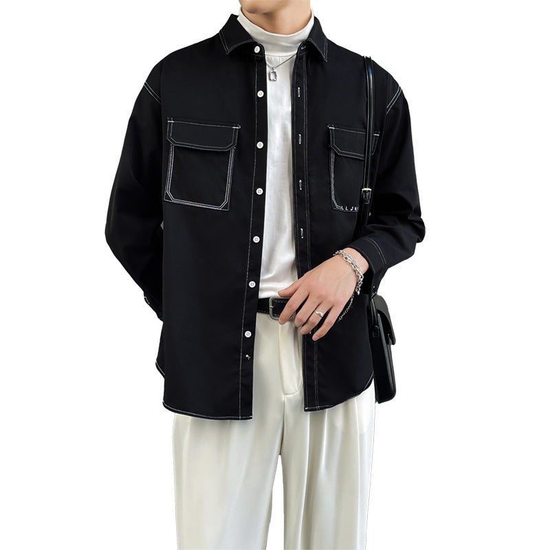 Casual utility shirt for men with practical chest pockets Lune London