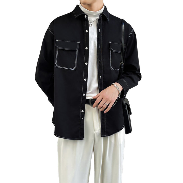 Casual utility shirt for men with practical chest pockets Lune London