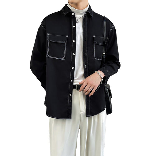 Casual utility shirt for men with practical chest pockets Lune London