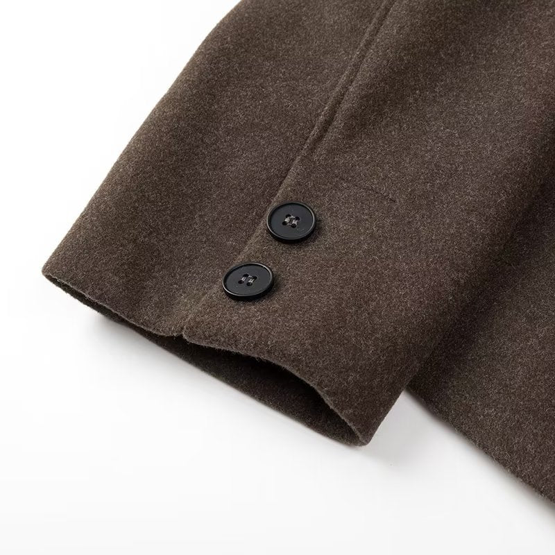Women's Cropped Wool Jacket with Modern Cut and Practical Pockets Lune London