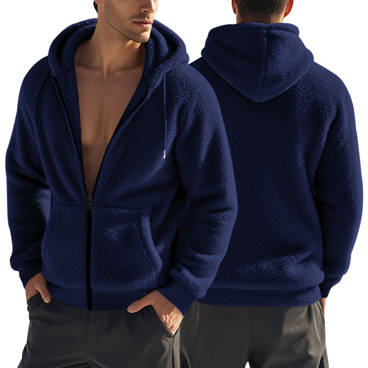 Men's Fleece Hoodie with soft lining and practical pockets Lune London
