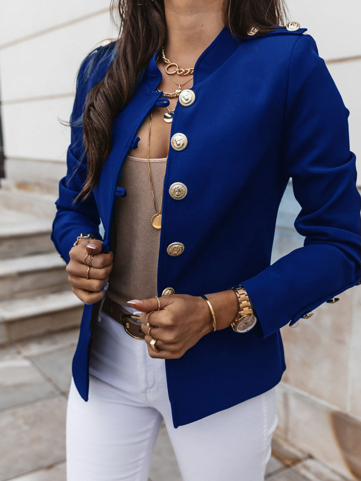 Elegant ladies' jacket with gold buttons and modern cut Lune London