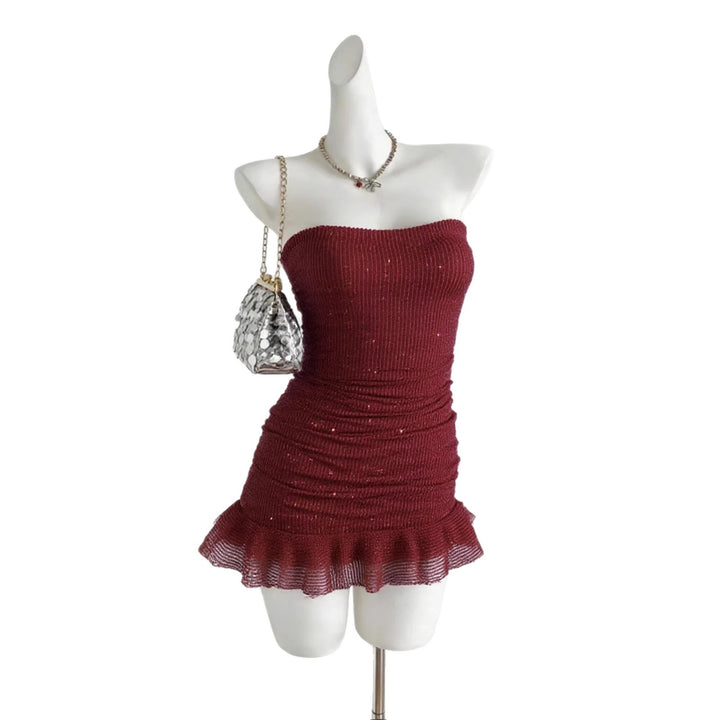 Women Glamorous Sequin Dress Lune London