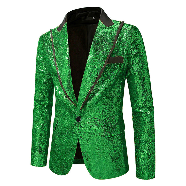 Men's Glittering Tuxedo Blazer Made Of High-Quality Satin Lune London