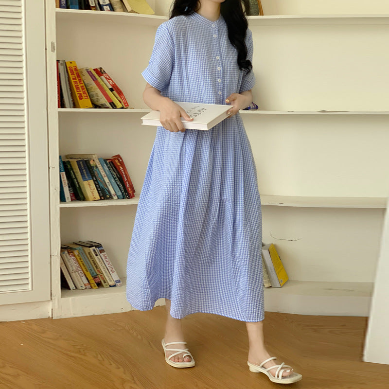 Lune London women's maxi button leisure dress