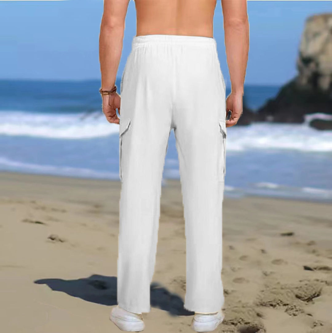 Men's cargo pants with convenient pockets and elastic waistband Lune London