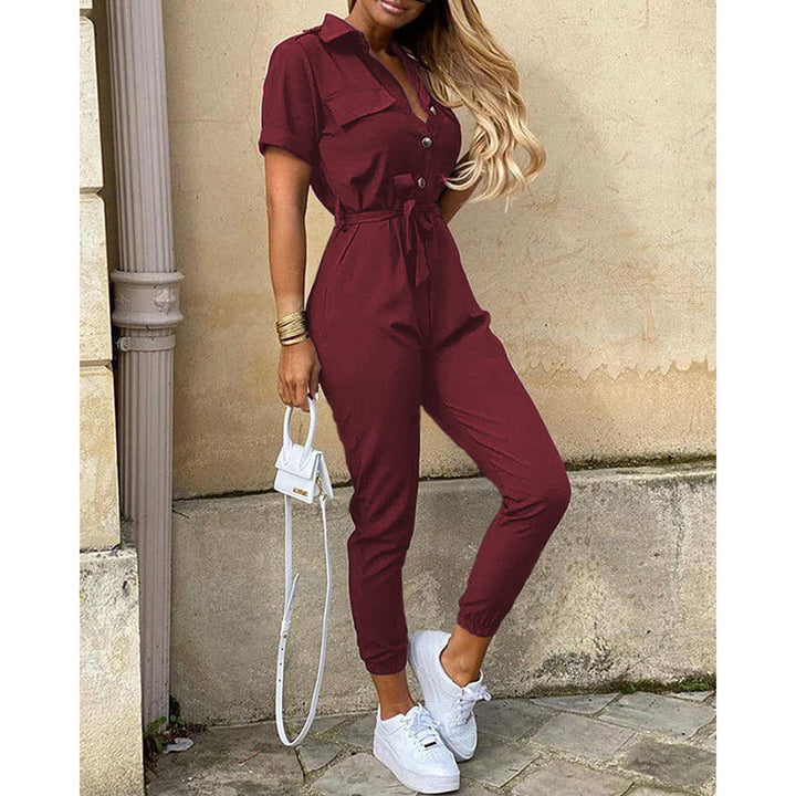 Women's jumpsuit with trendy design, practical pockets, and fitted cut Lune London