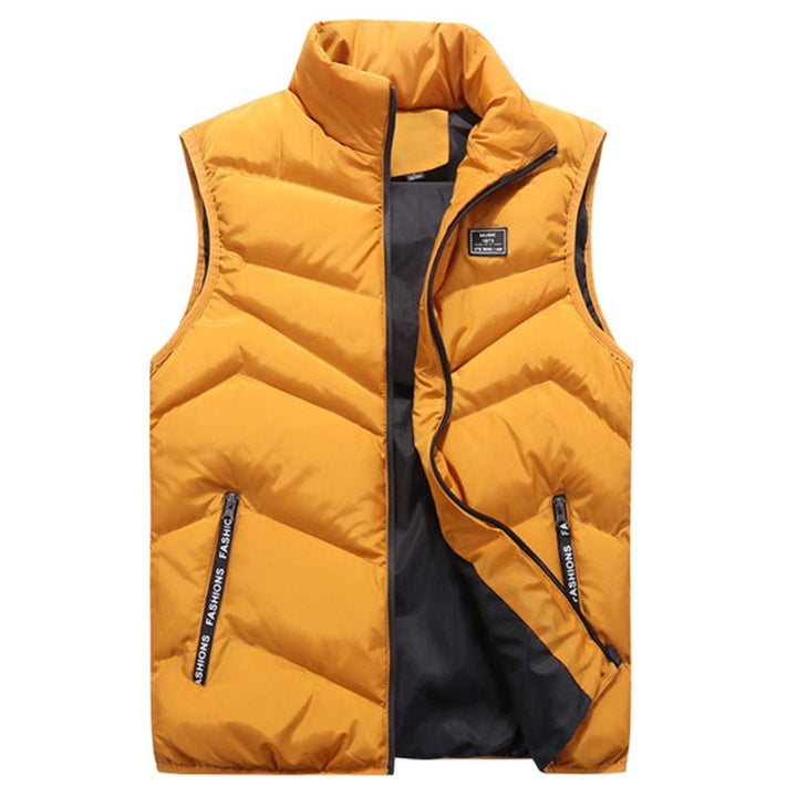 Lune London | Women's quilted vest with high collar and side zip pockets