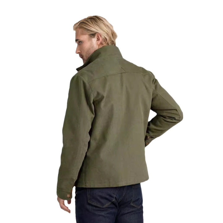 Practical utility jacket for men with large patch pockets Lune London
